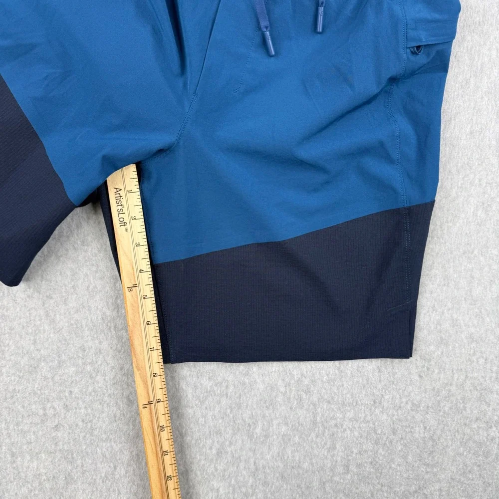 Lululemon Shorts Mens Medium Blue Namaste Mesh Lined Beach Surf Board 8